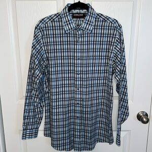 Kirkland Signature Slim Fit,Long Sleeve, Button Down Shirtt